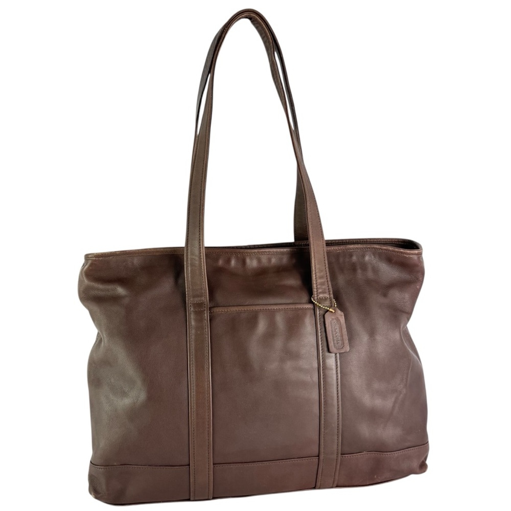 Coach Brown Leather Vintage Large Shopper Business Bag 9400